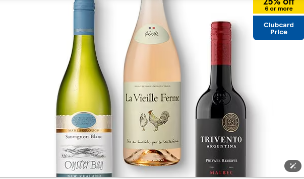 Big Discounts On Wine At Tesco When You Buy 6+ Bottles